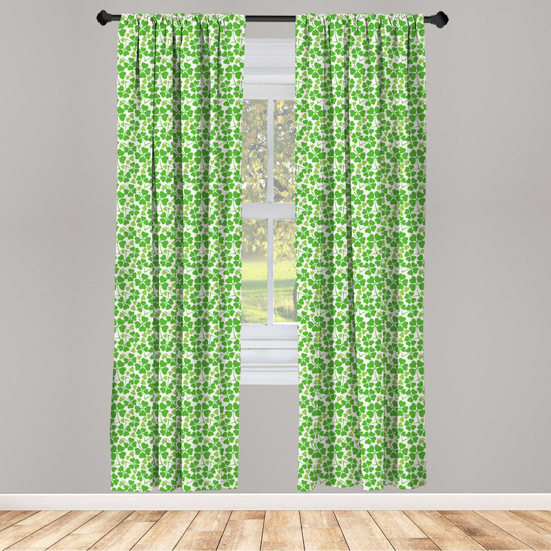 Irish Semi-Sheer Rod Pocket Curtain Panels, 28" x 95"