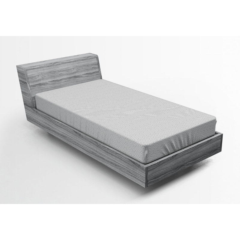 Twin XL Gray Microfiber Chevron Print Fitted Sheet