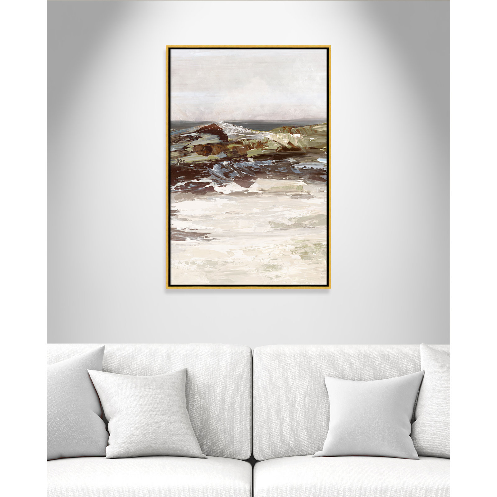 Stoney Peak Print by , 37.5" H x 25.5" W, Gold