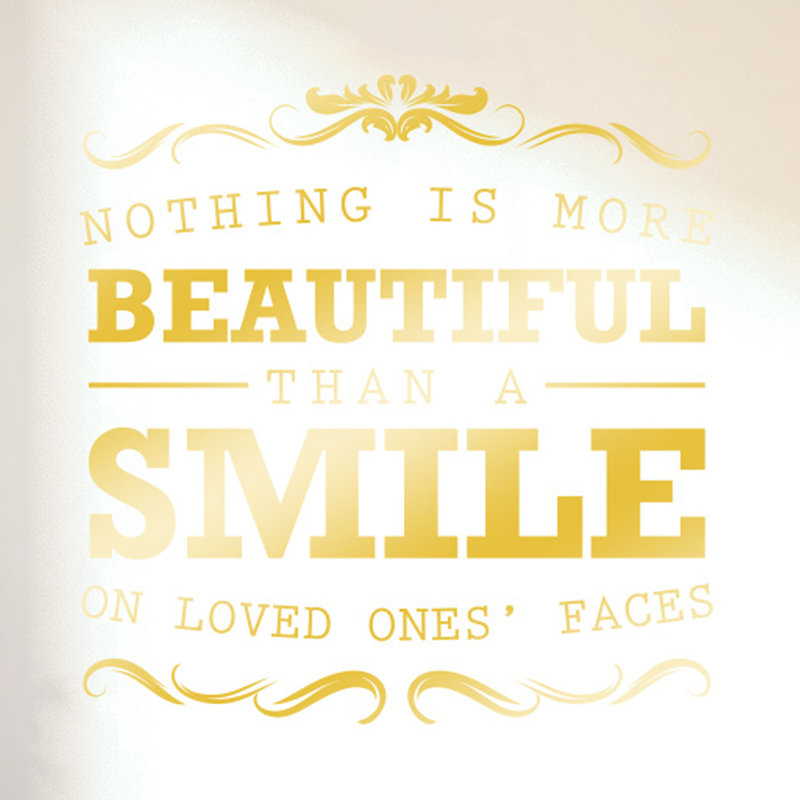 Wall Decal, Shiny Gold