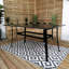 Charleah Rectangular 7 - Piece 6 - Person 149Cm L Outdoor Dining Set-1587959776