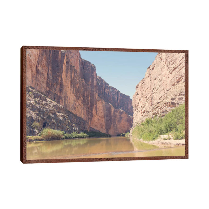 Big Bend Texas by Ann Hudec - Print on Canvas, Classic Brown Wood Framed, 66.04cm H x 101.6cm W x 3.81cm D