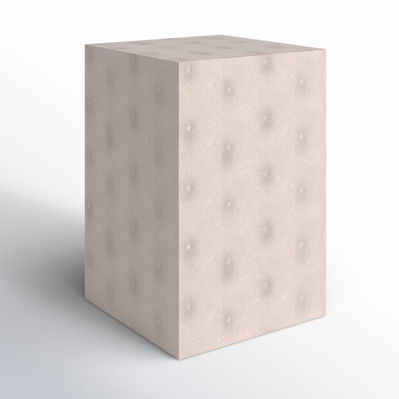 Maisel Solid Wood End Table, Beige