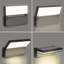 Matte Black 8cm H Integrated LED Outdoor Sconce