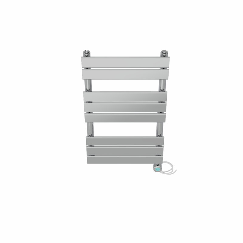 Flat Panel Towel Rail Heated Towel Rails, Chrome, 80cm H x 45cm W x 6.2cm D