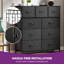 Ludwina 100cm W 9 - Drawer Chest of Drawers-1074617097