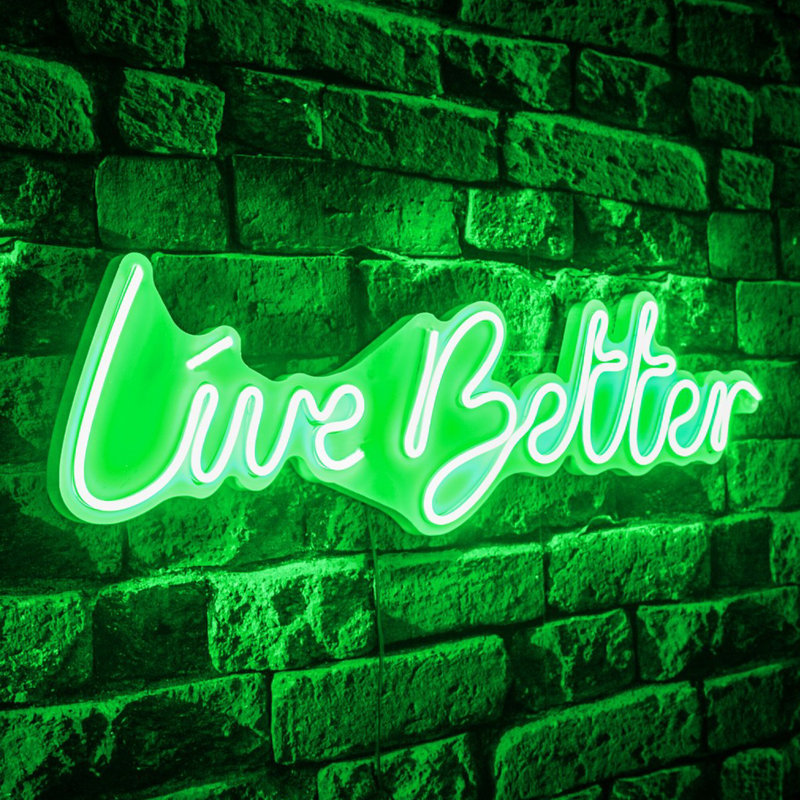 Flexible Neon LED Lighting Strip, Green, 236.2 x 6.7 x 0.8 inches | IP67 Waterproof, PVC Foam Template, 12V 4A Adaptor, 570 Lumens, 5500 Kelvin | Perfect for Indoor & Outdoor Decor, Easy Installation