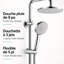 Pomme de douche à pluie double 1,5 GPM GPM