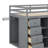 Full Size Wooden Loft Bed With Built-In Wardrobes, Numerous Storage Compartments And Drawers For Bedroom-674970687