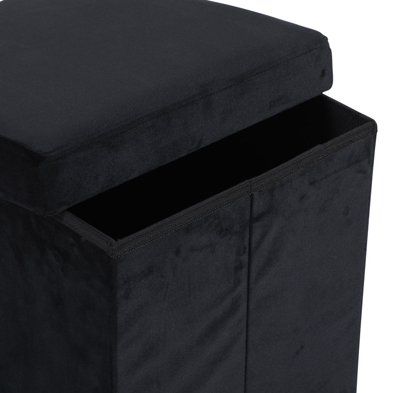 Tabouret de coiffeuse Isiah, Noir