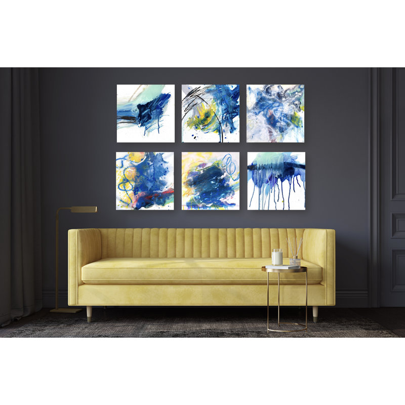 Mineral Series 6 Set III by John Beard - Artist Enhanced Canvas Print, Black, 24" H x 36" W x 2" D