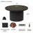 Real Flame Calvin 44" Round Metal Propane Fire Pit Table With Hidden Tank-126564133