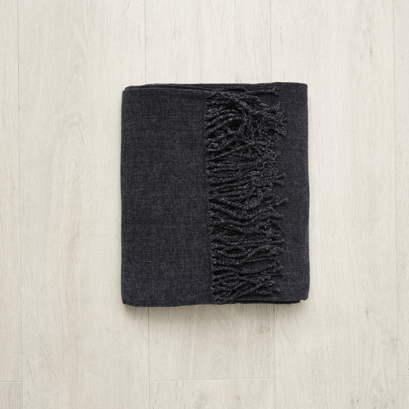 Nakkashian Throw Blanket, Charcoal
