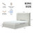 Carmen Upholstered Wingback Bed-1109086680-1122909131