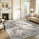 Machine Washable Non-Slip Oriental Area Rug Brown/Beige
