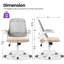 Chaise de bureau ergonomique en filet avec accoudoirs, conception peu encombrante et base en acier-1679359910-1697125960
