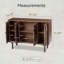 Armoire de rangement à 4 portes Farland