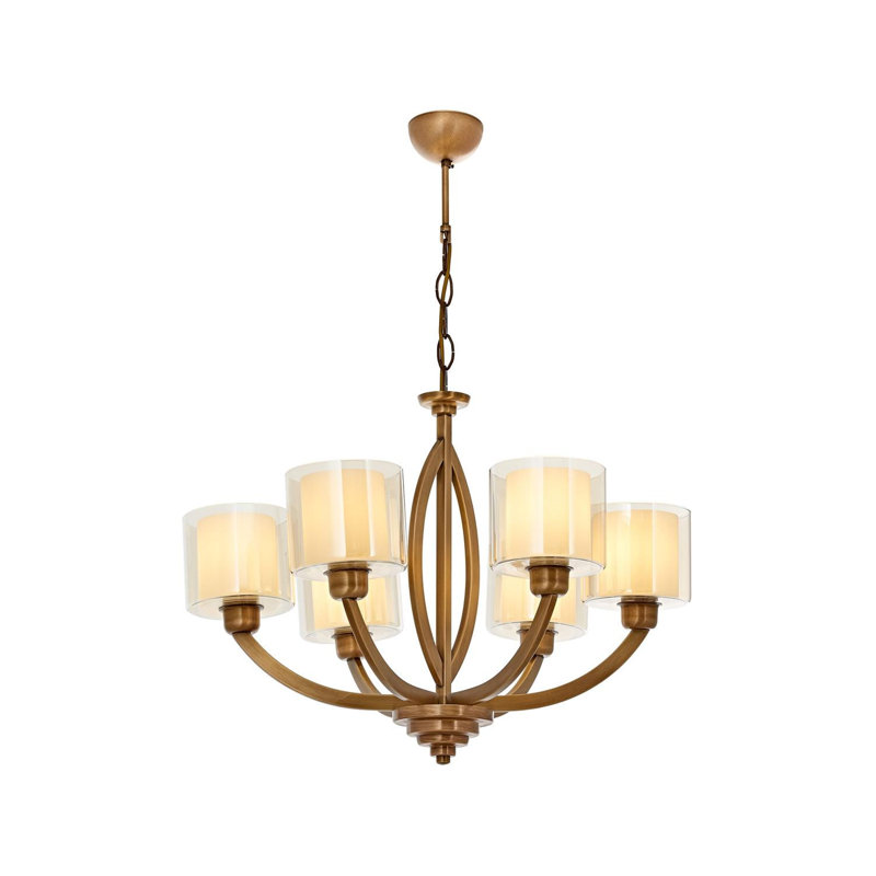 Demps 6 - Light Shaded LED Chandelier