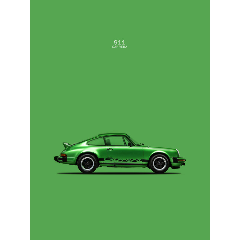 " Porsche 911 Carrera Green " by Mark Rogan, 48" H x 36" W