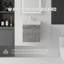 Ensemble de meuble-lavabo mural 21 po avec lavabo et portes à fermeture en douceur pour petites salles de bain-133397013
