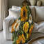 Jeté Golden Marigold Posies - 1 pièce Sherpa Bl Premium-1360674732