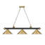 Luminaire suspendu linéaire 3 lumières Annaleisa-62758324-62758325