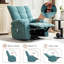Fauteuil inclinable à bascule pivotant de massage de 23 pouces avec massage par vibration-310435123