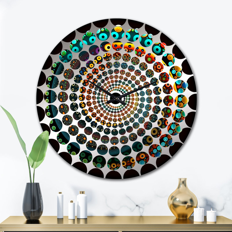 Savanah - Horloge murale géométrique abstraite, Grand