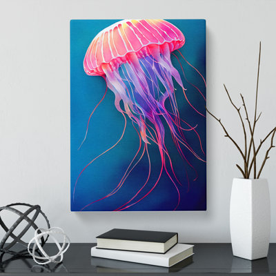 Watercolour Jellyfish - Wrapped Canvas
