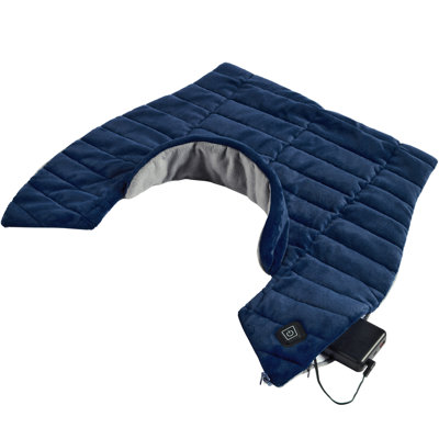 Hothugz Portable Rechargeable Heating Pad - Weighted Cordless Heat Wrap For Neck, Shoulder & Back Pain Relief With 3 Temperature Settings