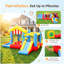 12.8' x 10.5' Inflatable Bounce House,7 in 1 Bouncy Castle with Air Blower For Kids Fun