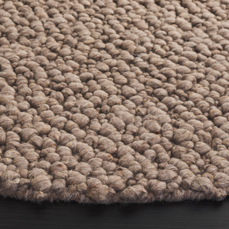 Natura Hand Woven Wool/Viscose/Cotton Rug in Taupe, Rectangle 8' x 10'