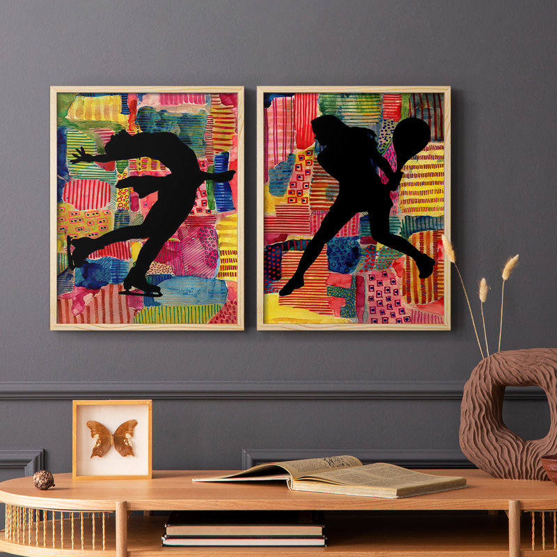 PatchworkAthlete IIIWrarapCanvesRectanglePrint-Premium, reproduction encadrée - prêt à être accroché - aucun clou requis - aucun clou requis