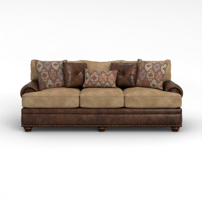 3-Seat Upholstered Nailhead Trimmed Sofa