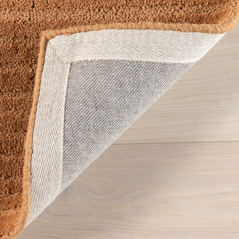 Southwest Rust Handmade Wool Striped 4' x 6' Area Rug
