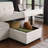 Beige Fabric Ii Sectional Featuring Storage Chaise And Sleeper Function - With Option