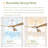 52" Ceiling Fan With Lights Remote Control,Quiet DC Motor 3 Wood Blade Ceiling Fans 6 Speed Levels,Reversible Ceiling Fan, For Patio Living Room, Bedroom, Office,Indoor-1620017774-1620017768