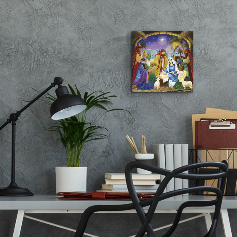  «Manger visiteurs» par Elle Media Group SA, art mural en verre acrylique, 12 po x 12 po