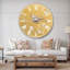 Or doré sur une fleur I - horloge murale traditionnelle-36845780