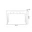 Bureau rectangulaire blanc en bois massif avec 2 tiroirs-158618904
