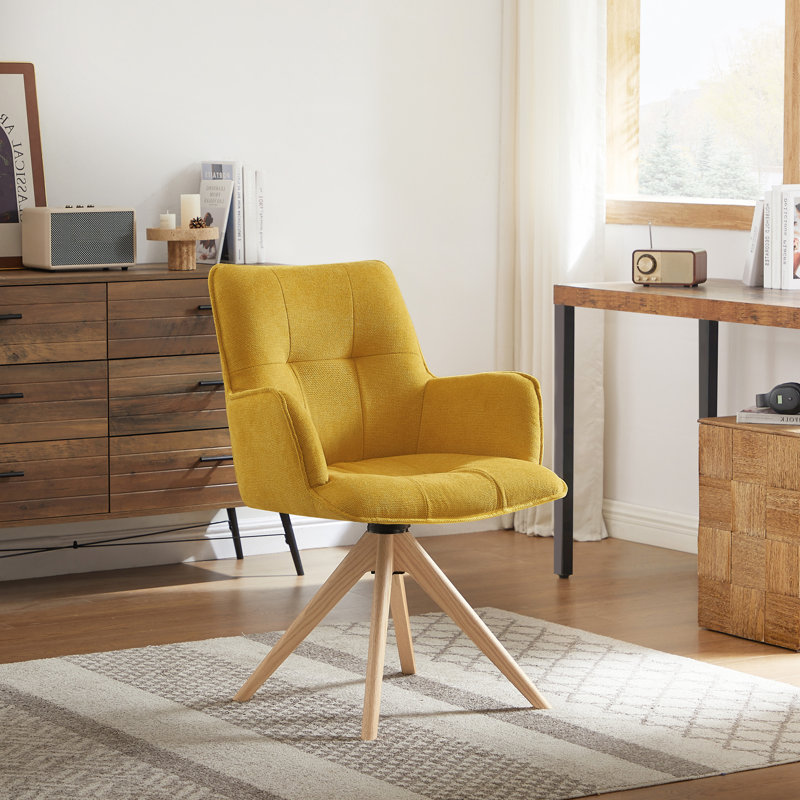 Task Chair, Yellow Fabric