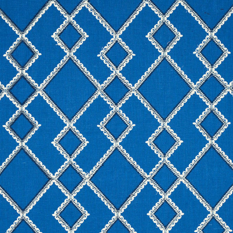 Tissu de broderie Branson, Bleu