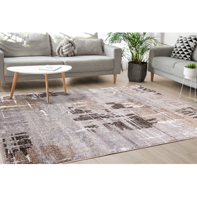 Tapis classique brun / gris