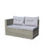 Ensemble de canapé modulaire d'extérieur en rotin et osier 4 pièces avec boîte de rangement