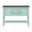 Console rétro élégante à plusieurs tiroirs avec tablette inférieure, parfaite pour la décoration intérieure et le rangement-1341815795