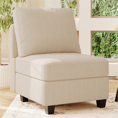 Fauteuil en velours côtelé Vevey