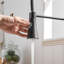 Robinet de cuisine avec douchette rétractable, robinet d'évier de cuisine à poignée simple
