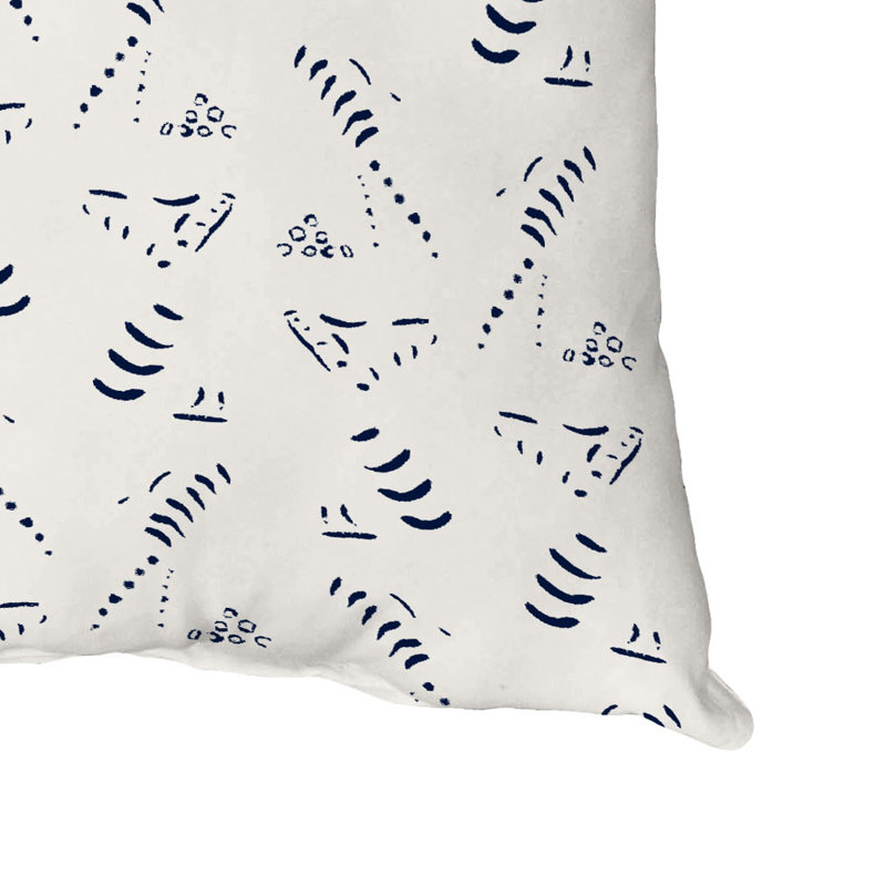 Outdoor Rectangular Pillow Cover & Insert, Navy Blue