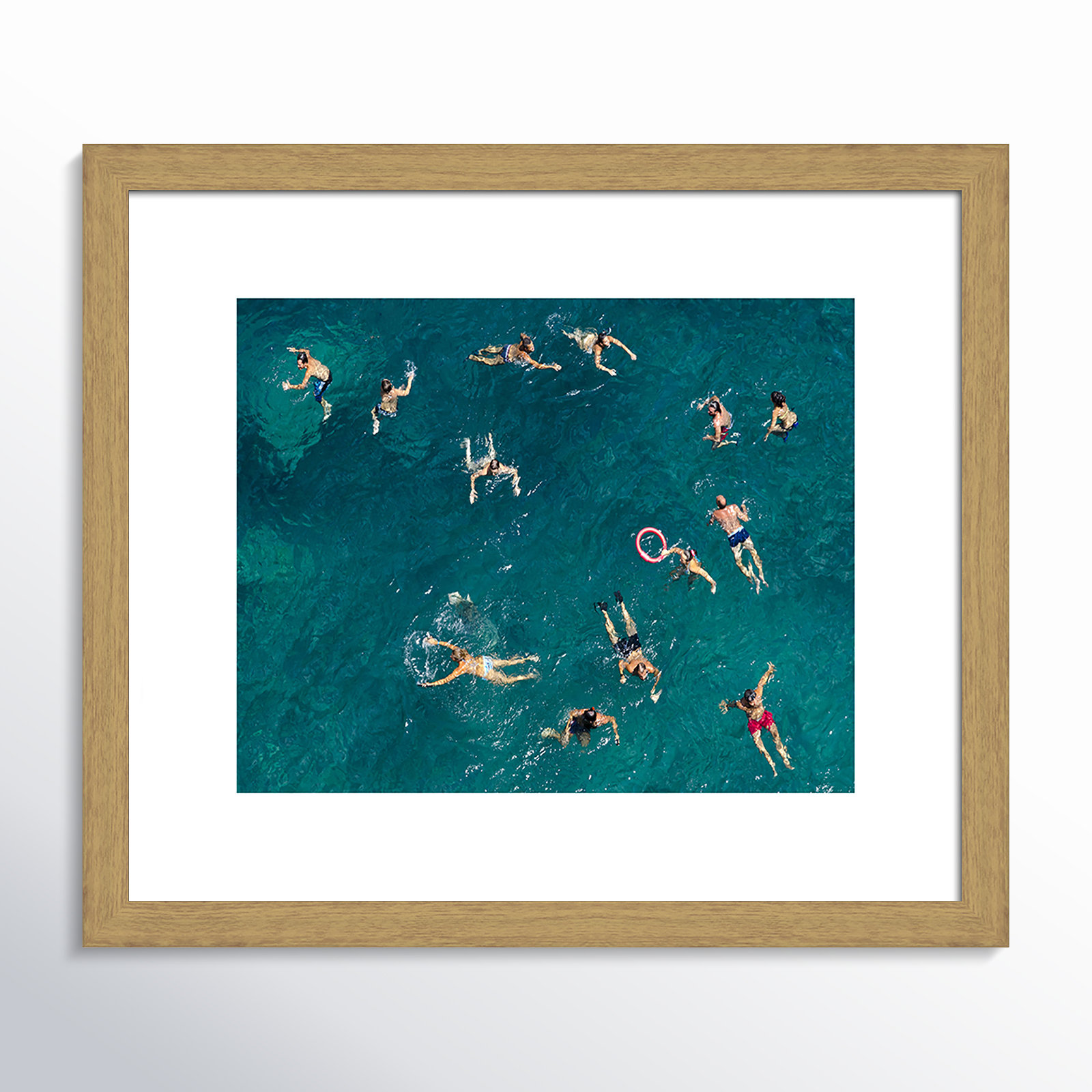 Tonti - Photograph Print, Beige Wood Framed Paper, 13" H x 15" W x 0.75" D
