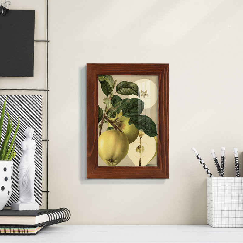 Apple Harvest I " Apple Harvest I ", 8" H x 6" W x 1" D, Chestnut